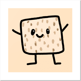 Cute Jewish Holiday Passover Matzah Man Character Cartoon Doodle, made by EndlessEmporium Posters and Art